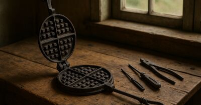 A cracked hinge arm on a waffle iron: why it's still worth restoring