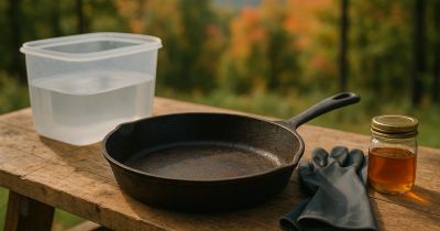 Lye, electrolysis, and the self-cleaning oven: what each stripping method actually does to a pan